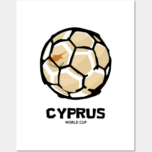 Cyprus Football Country Flag Posters and Art